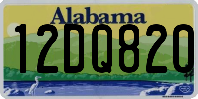 AL license plate 12DQ820