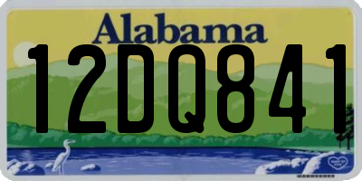 AL license plate 12DQ841