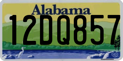 AL license plate 12DQ857