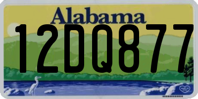 AL license plate 12DQ877