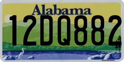 AL license plate 12DQ882