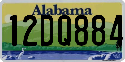AL license plate 12DQ884