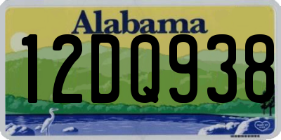 AL license plate 12DQ938
