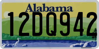 AL license plate 12DQ942