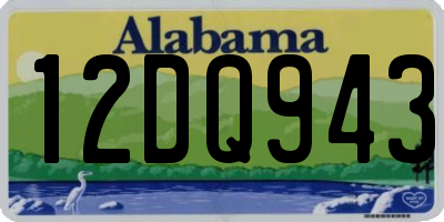 AL license plate 12DQ943