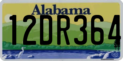 AL license plate 12DR364