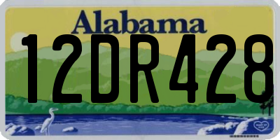 AL license plate 12DR428