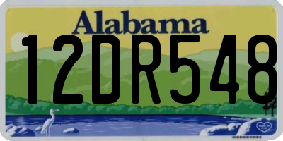AL license plate 12DR548