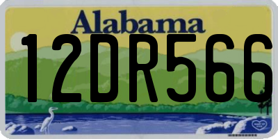 AL license plate 12DR566