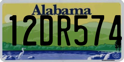 AL license plate 12DR574