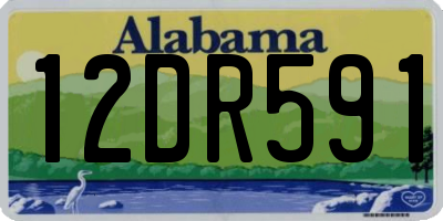 AL license plate 12DR591