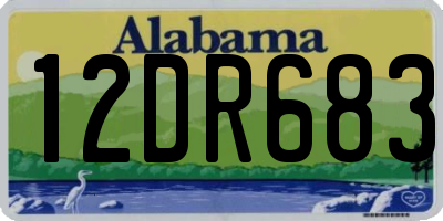 AL license plate 12DR683