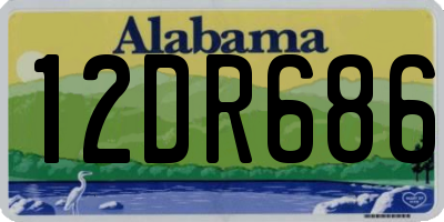 AL license plate 12DR686