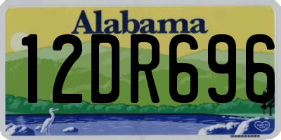AL license plate 12DR696