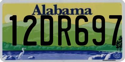 AL license plate 12DR697