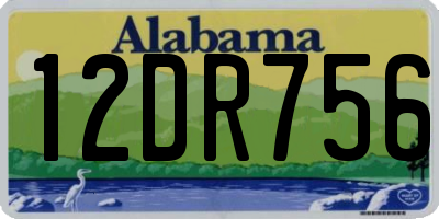 AL license plate 12DR756