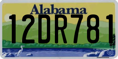 AL license plate 12DR781
