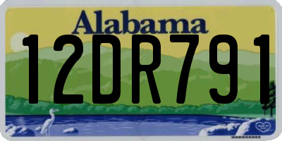 AL license plate 12DR791