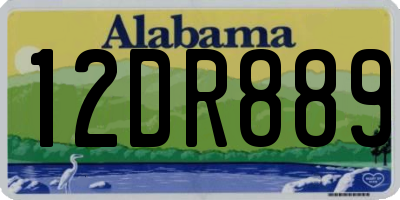 AL license plate 12DR889