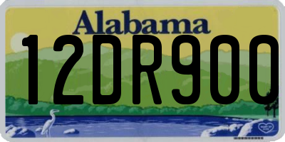 AL license plate 12DR900