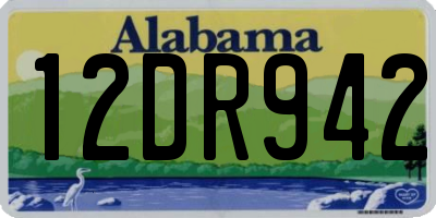 AL license plate 12DR942