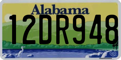 AL license plate 12DR948