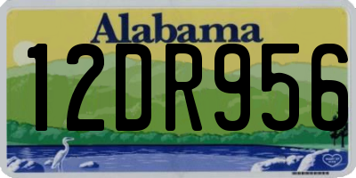 AL license plate 12DR956
