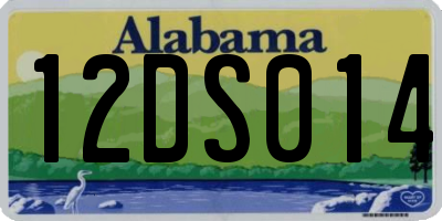 AL license plate 12DS014