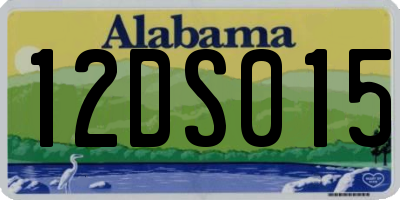 AL license plate 12DS015
