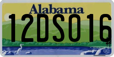 AL license plate 12DS016