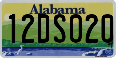AL license plate 12DS020