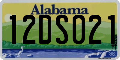 AL license plate 12DS021