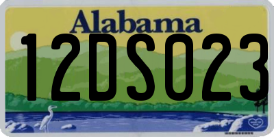 AL license plate 12DS023