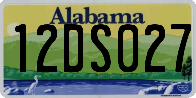 AL license plate 12DS027