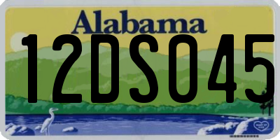 AL license plate 12DS045