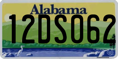 AL license plate 12DS062