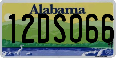 AL license plate 12DS066