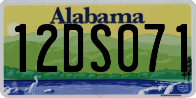 AL license plate 12DS071