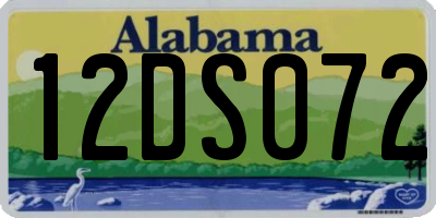 AL license plate 12DS072
