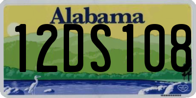 AL license plate 12DS108