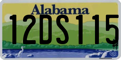 AL license plate 12DS115