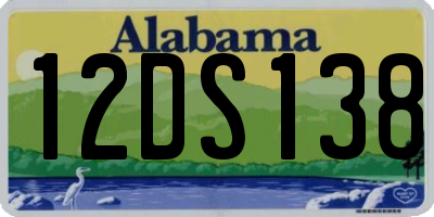 AL license plate 12DS138