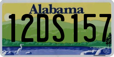 AL license plate 12DS157