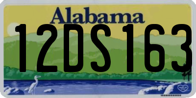 AL license plate 12DS163