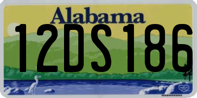AL license plate 12DS186
