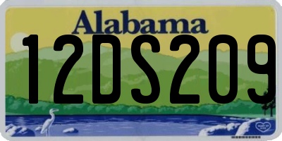 AL license plate 12DS209