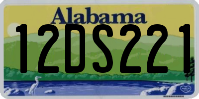 AL license plate 12DS221