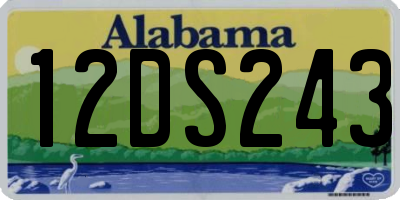 AL license plate 12DS243
