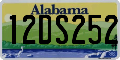 AL license plate 12DS252