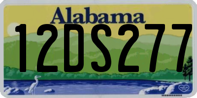 AL license plate 12DS277